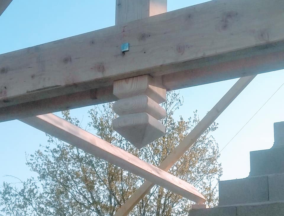 Détail charpente bois