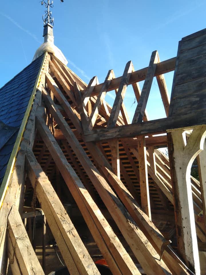 Rénovation charpente pigeonnier