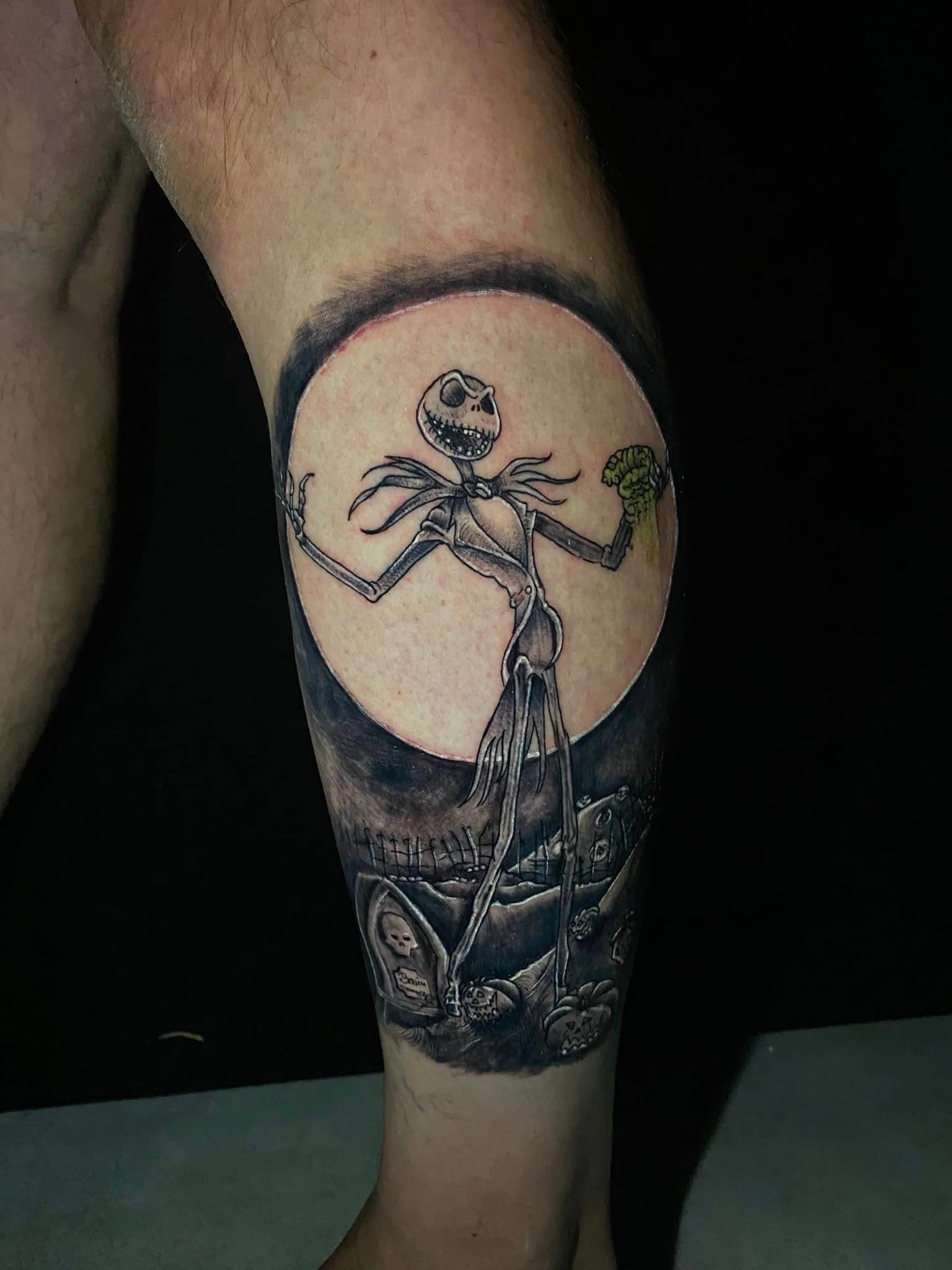 Tatouage représentant l'Étrange Noël de Mr Jack