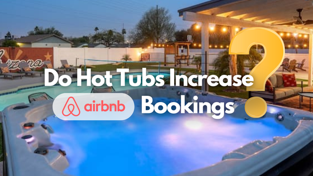 A hot tub is sitting next to a swimming pool in a backyard.