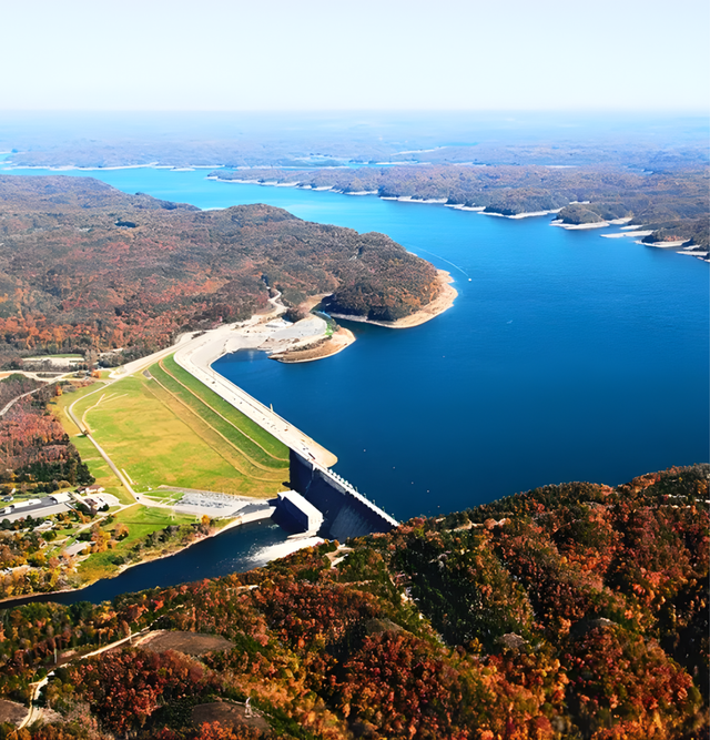 Oklahoma City skyline with the Oklahoma River visible