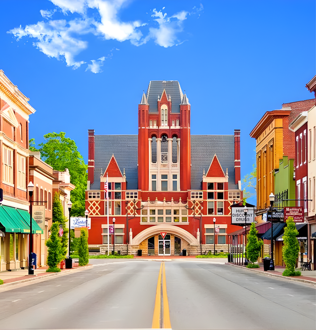Oklahoma City skyline with the Oklahoma River visible