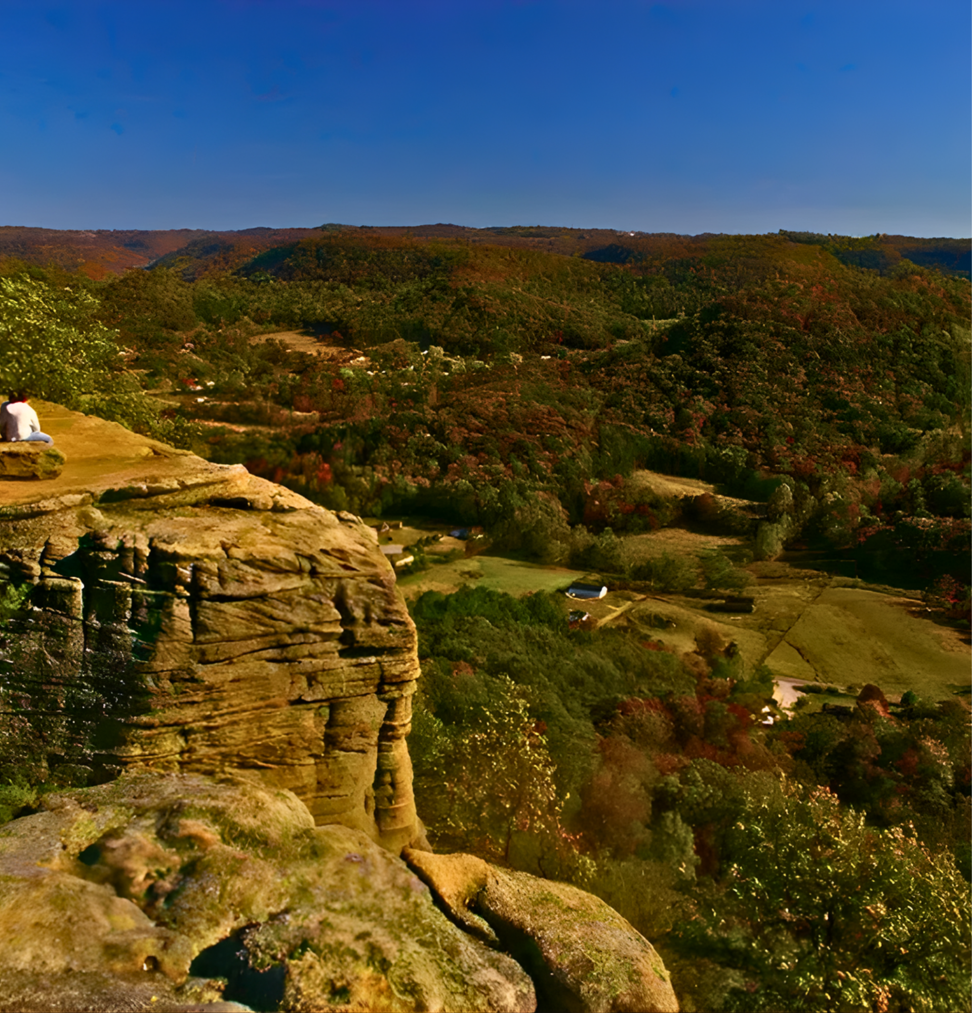 Oklahoma City skyline with the Oklahoma River visible