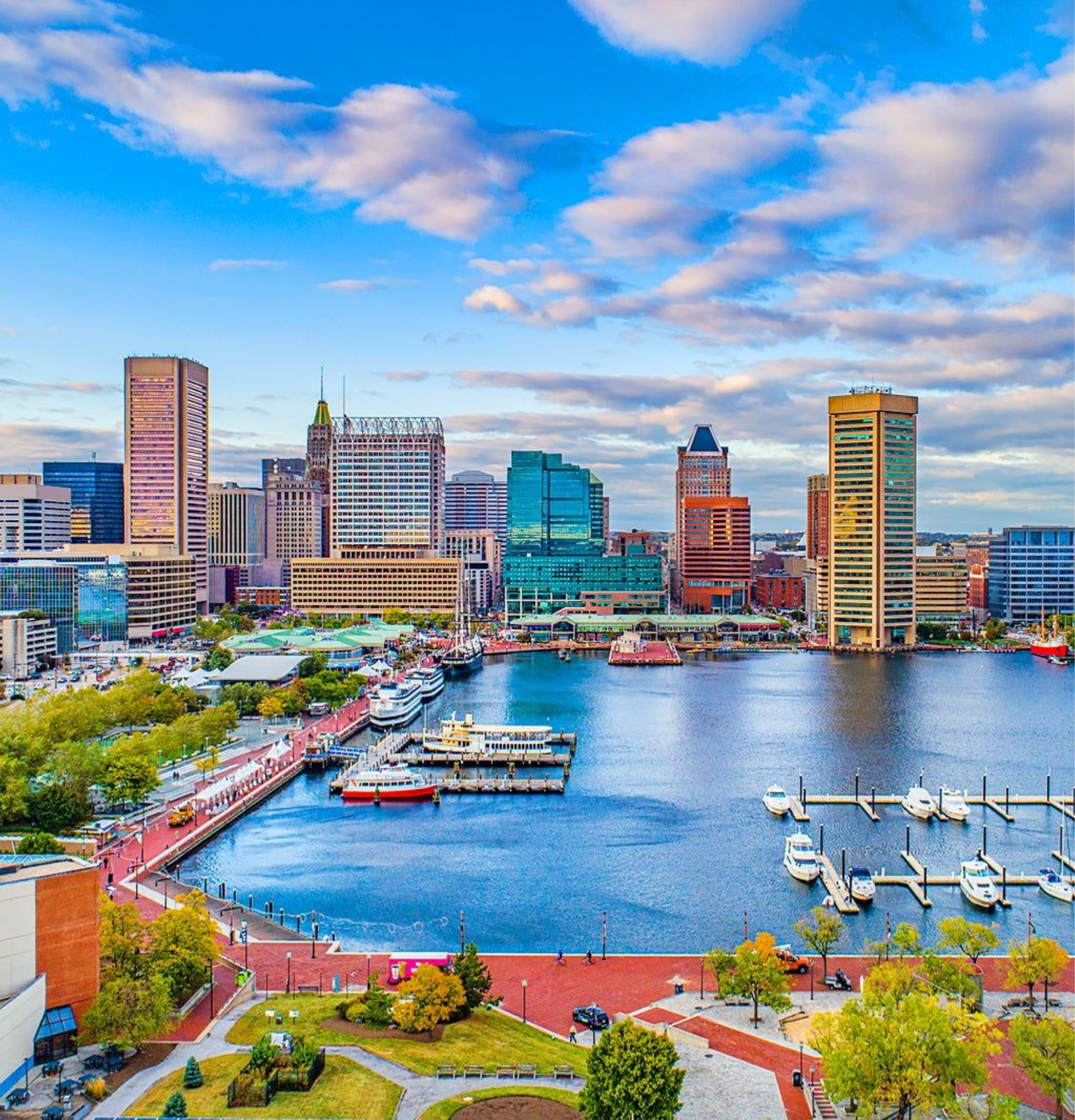Oklahoma City skyline with the Oklahoma River visible