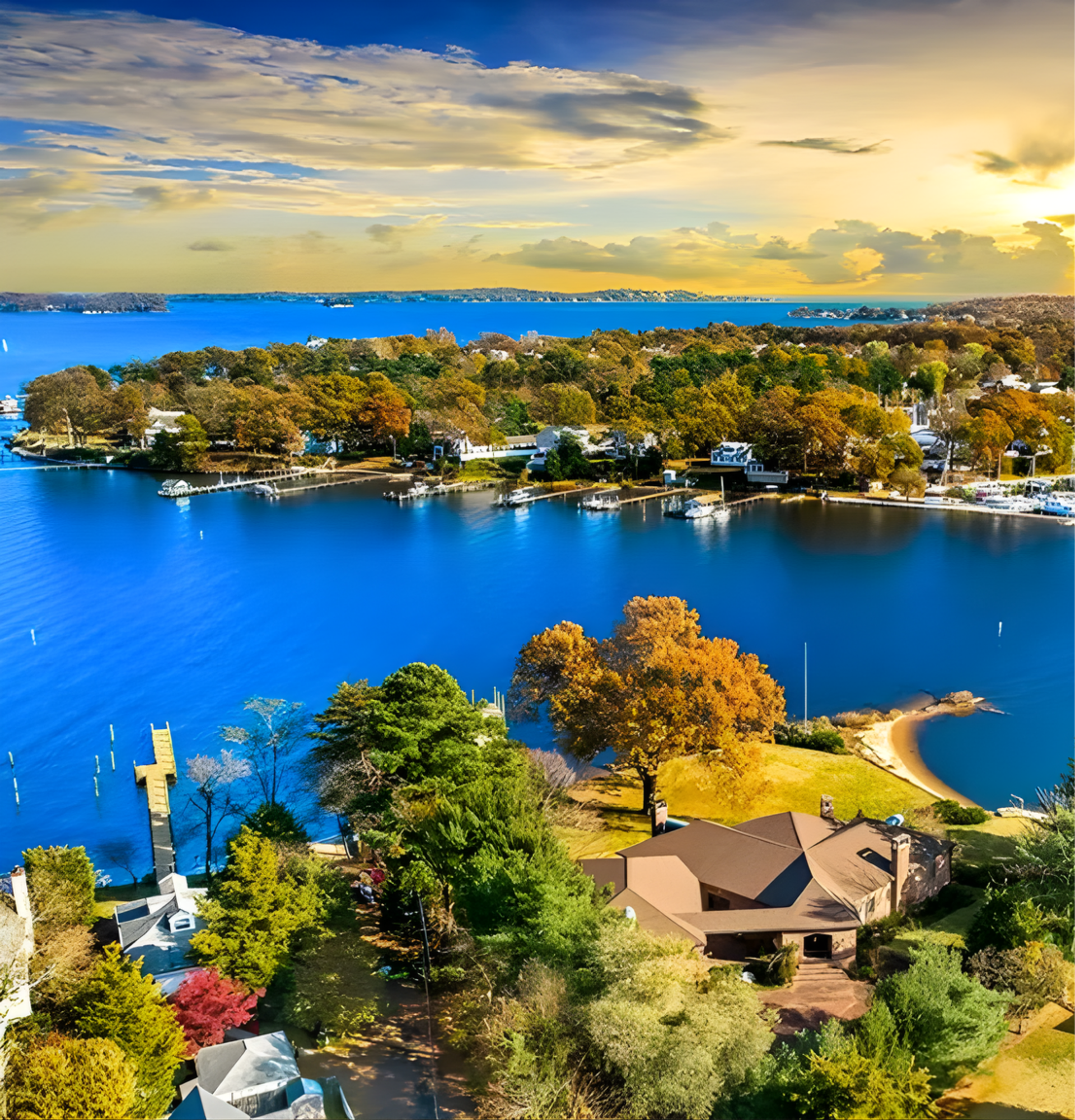 Oklahoma City skyline with the Oklahoma River visible
