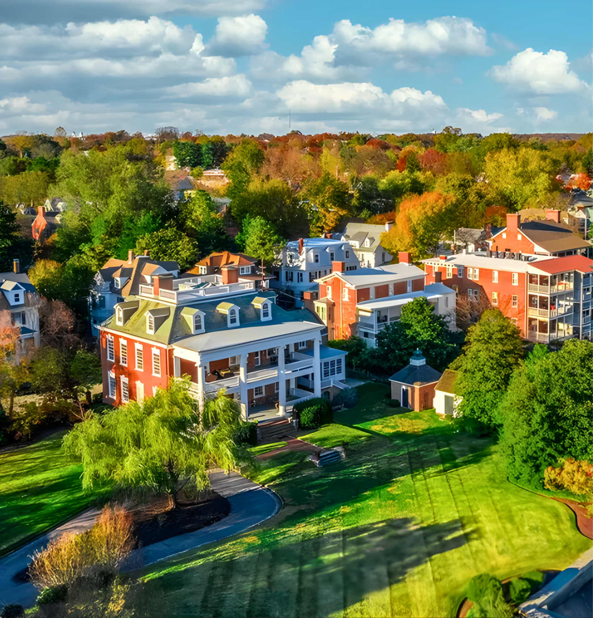 Oklahoma City skyline with the Oklahoma River visible