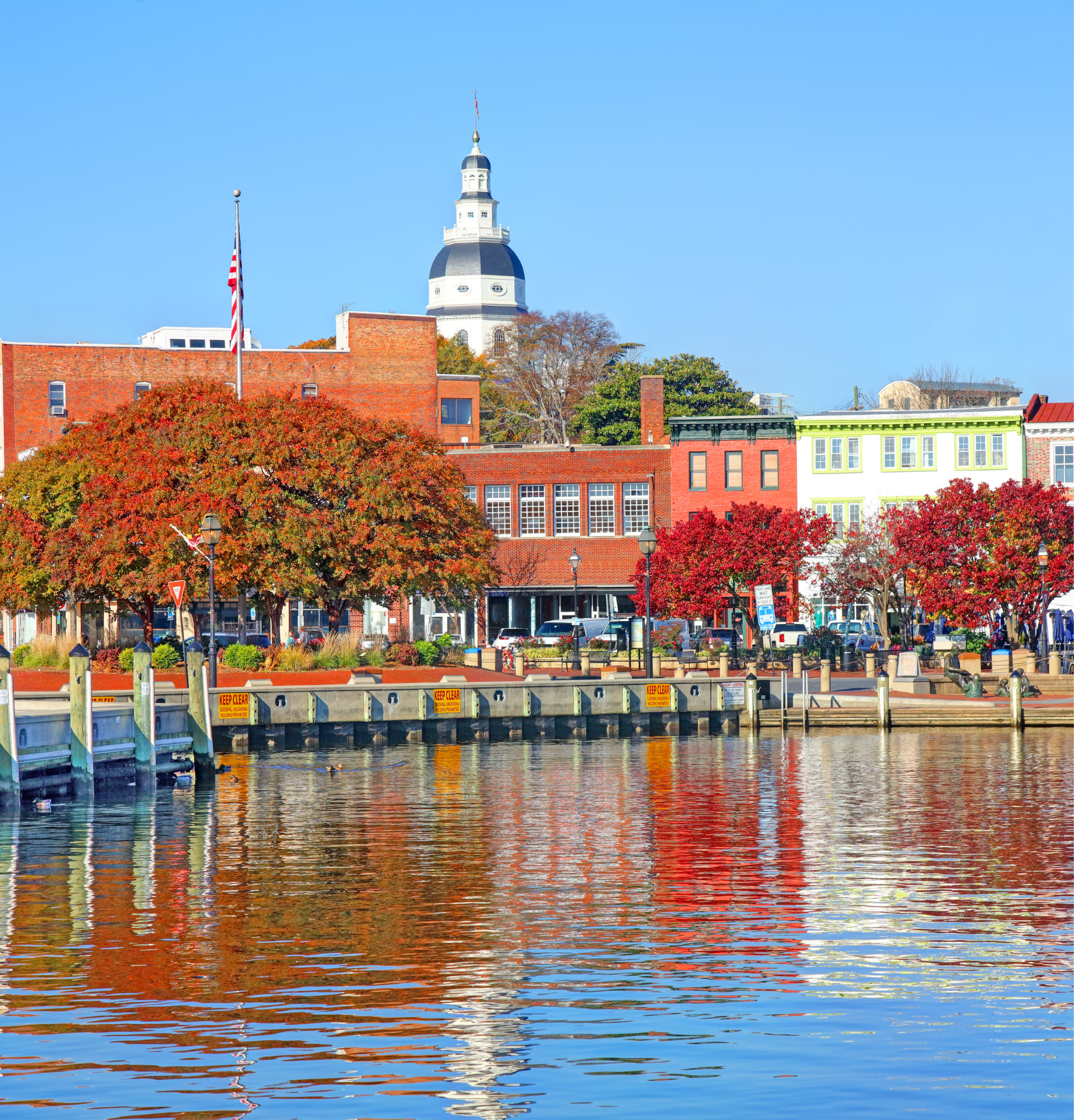 Oklahoma City skyline with the Oklahoma River visible