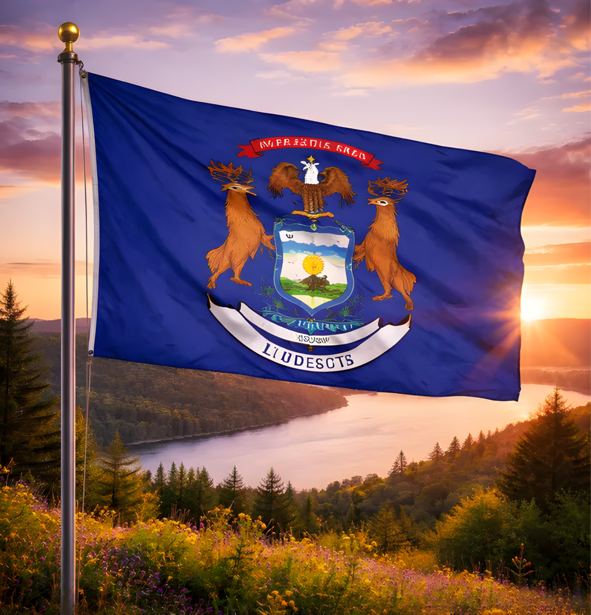 Oklahoma City skyline with the Oklahoma River visible