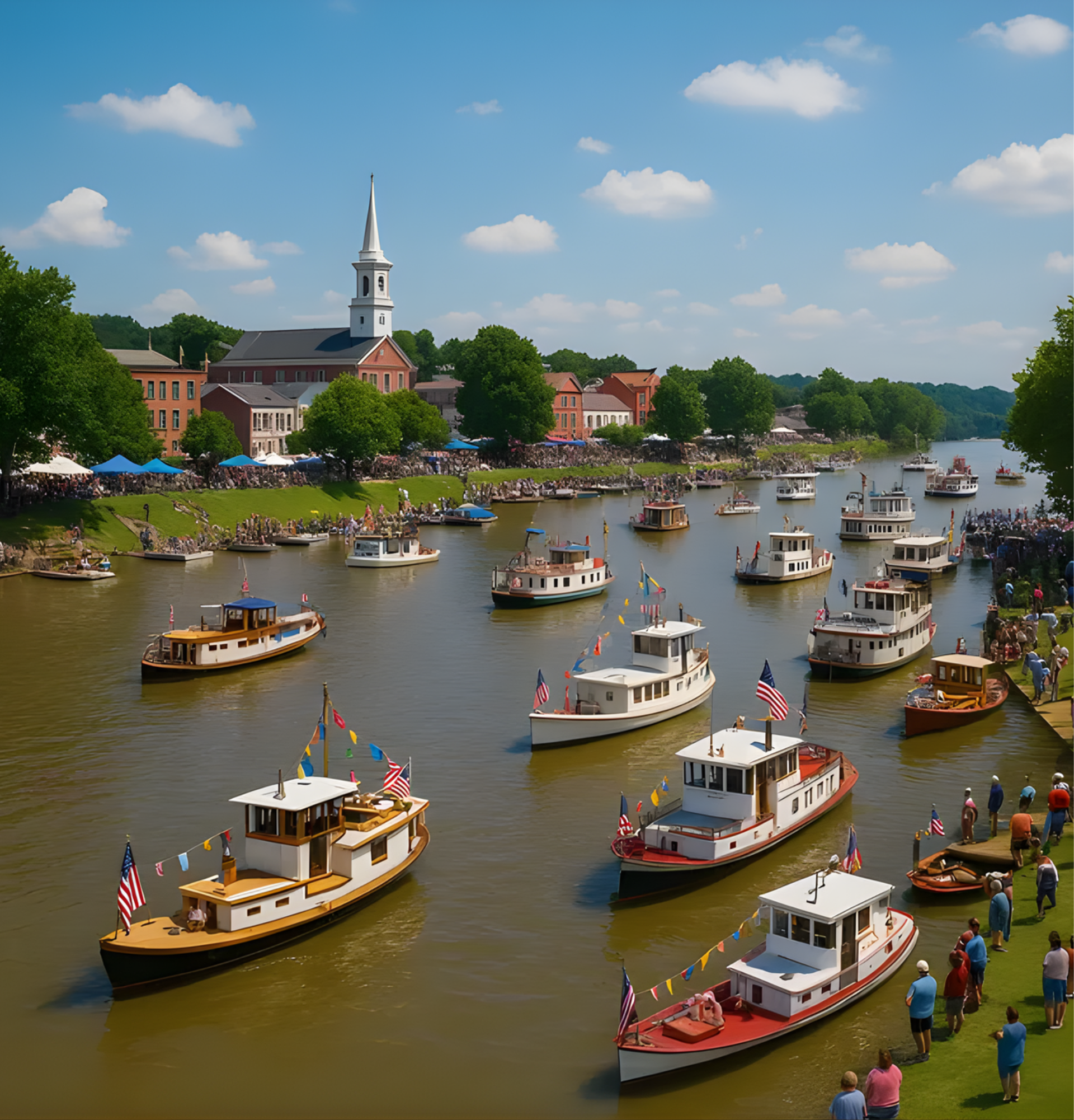 Oklahoma City skyline with the Oklahoma River visible