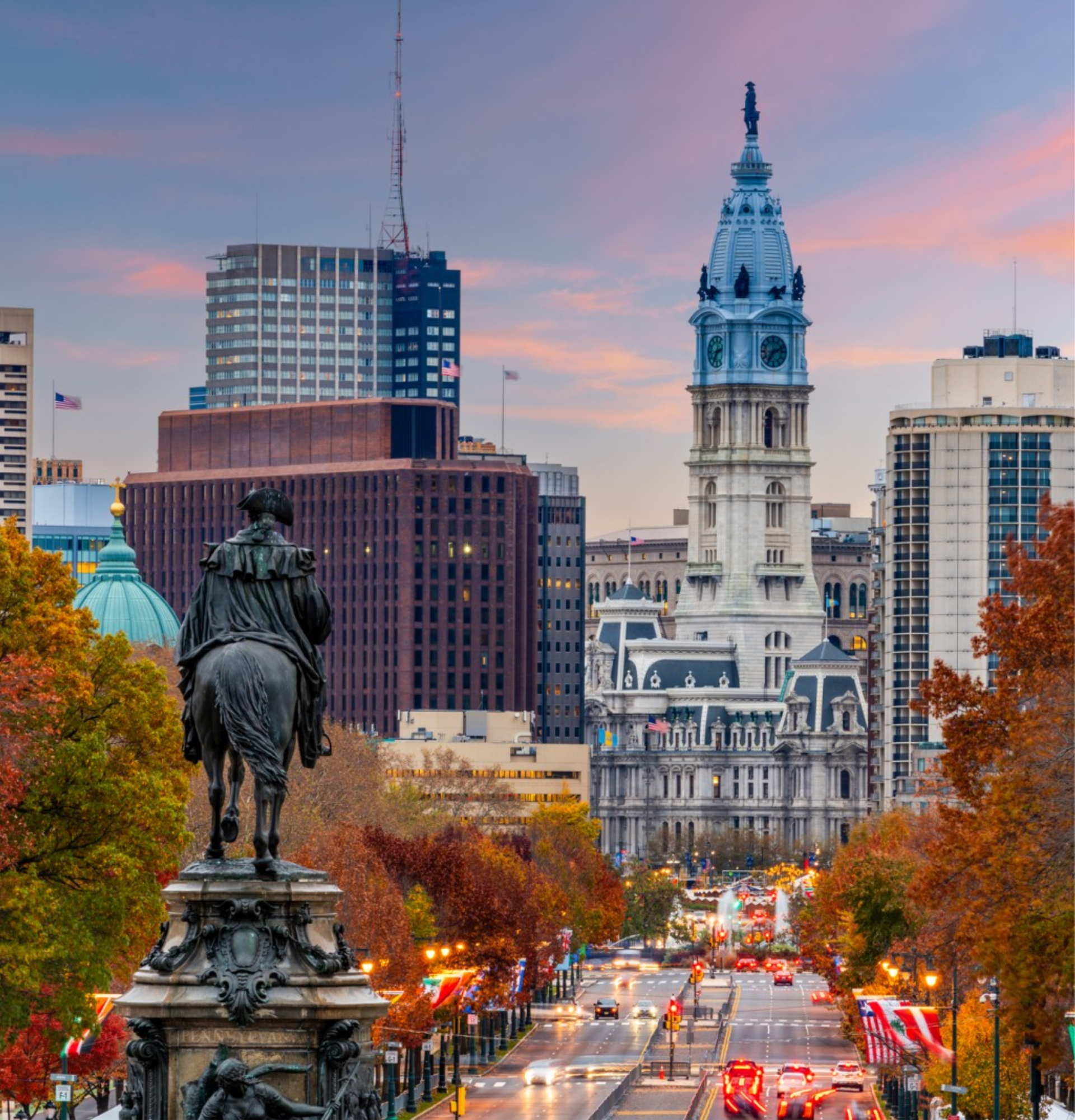 Oklahoma City skyline with the Oklahoma River visible