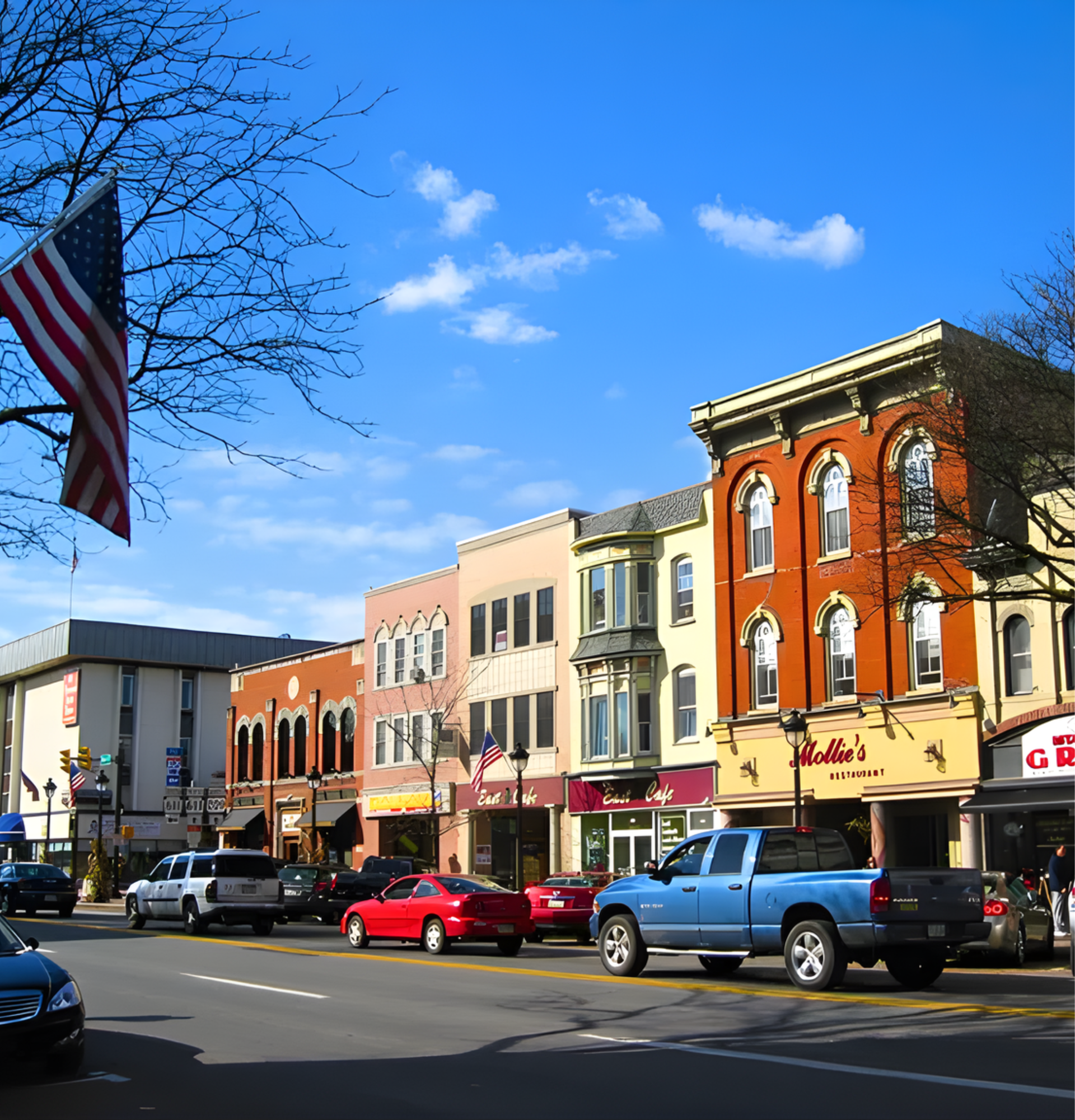 Oklahoma City skyline with the Oklahoma River visible