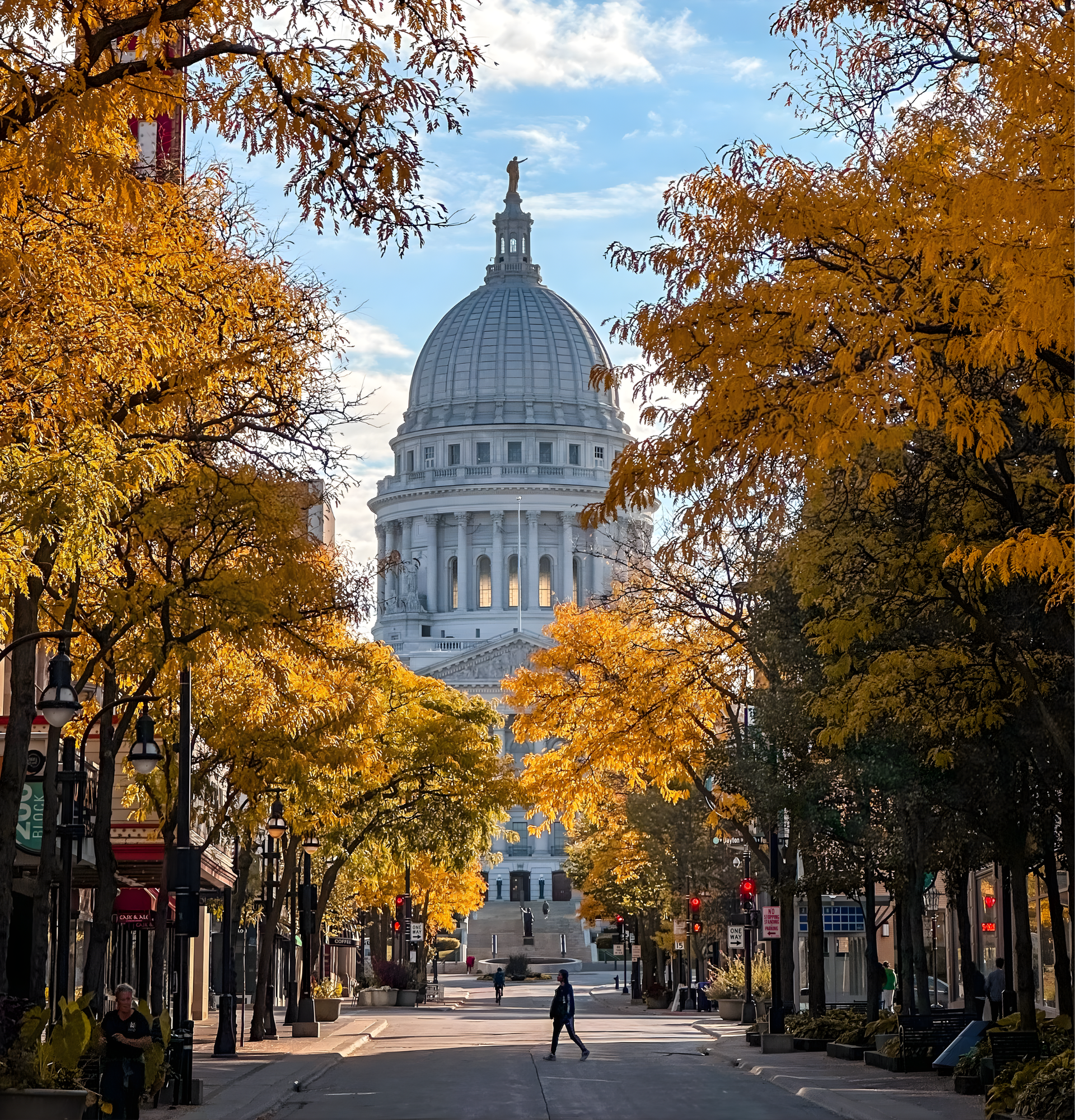 Oklahoma City skyline with the Oklahoma River visible