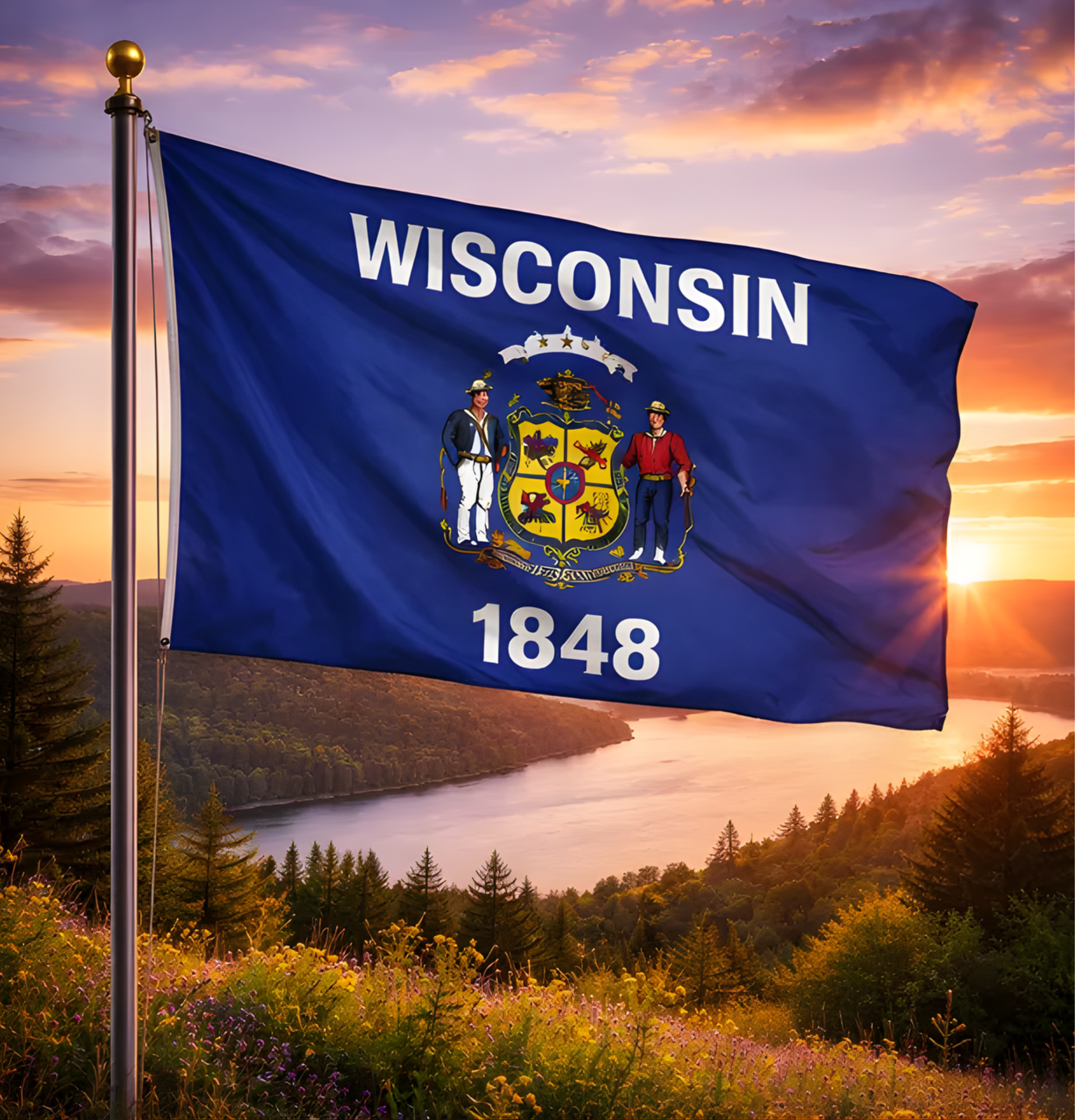 Oklahoma City skyline with the Oklahoma River visible