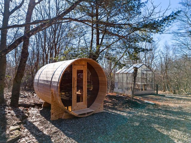Outdoor sauna in PA