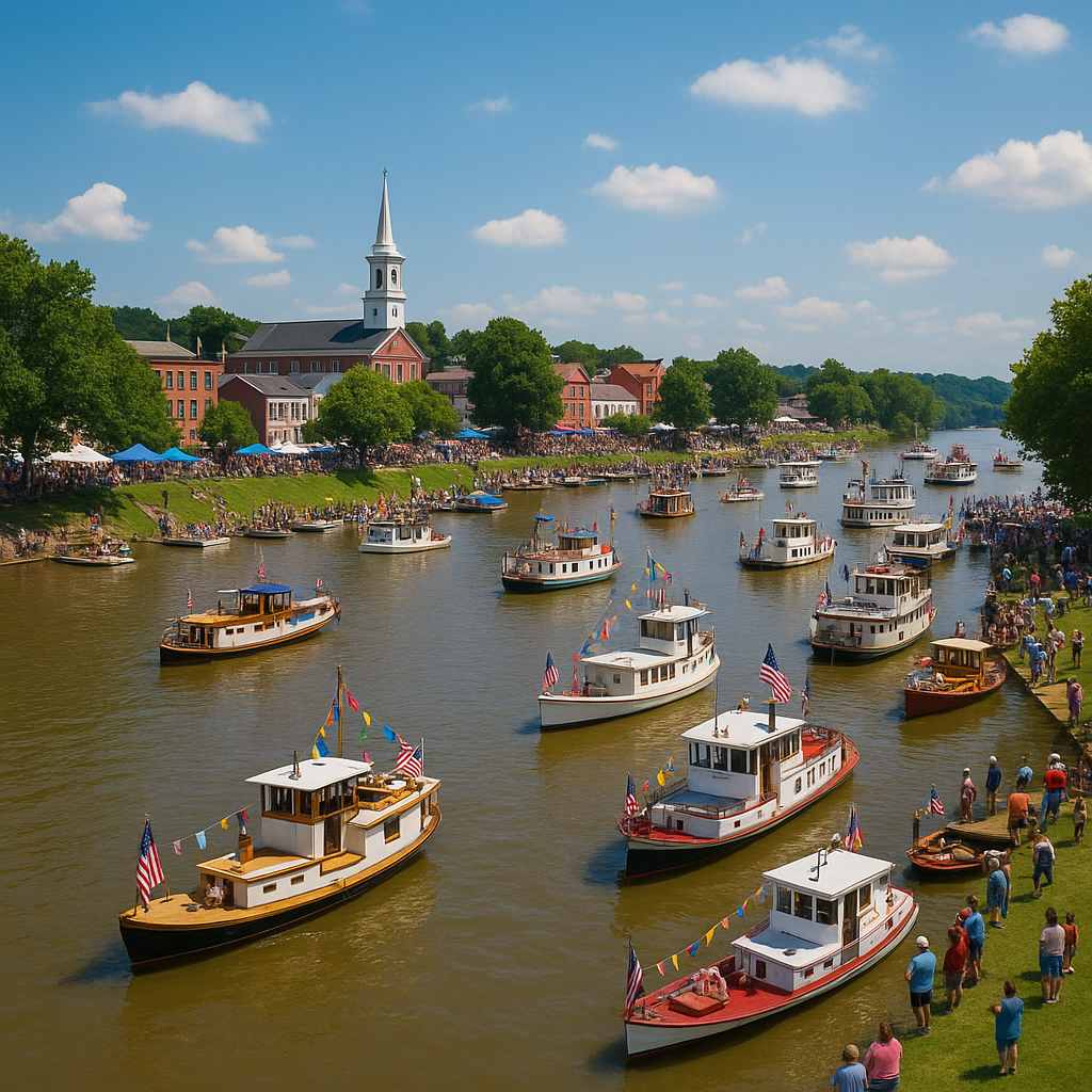 Boat festival on Ohio River