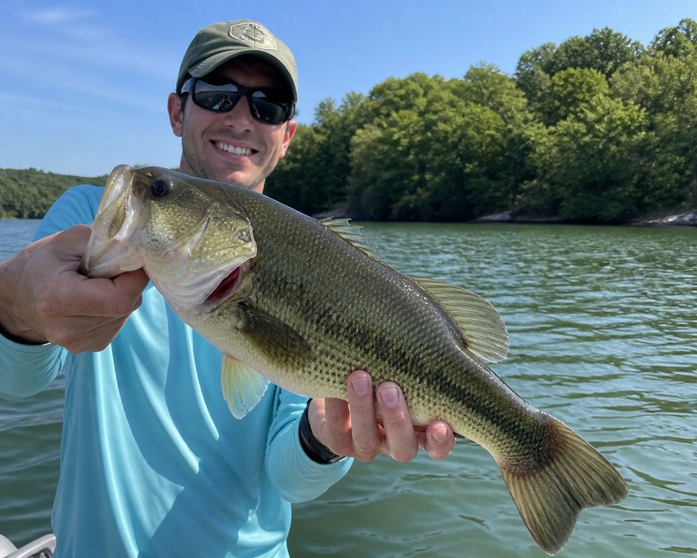 Percy Priest Lake catch large mouth bass