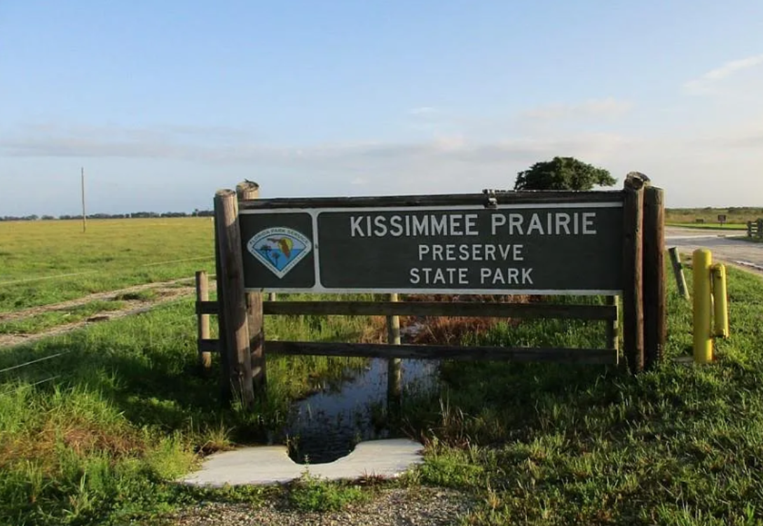 Sign for the Kissimmee Prairie Preserve State Park