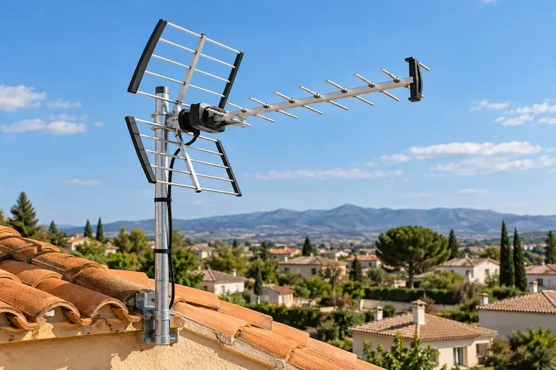 Antena TDT instalada en una vivienda en Cabanillas del Campo