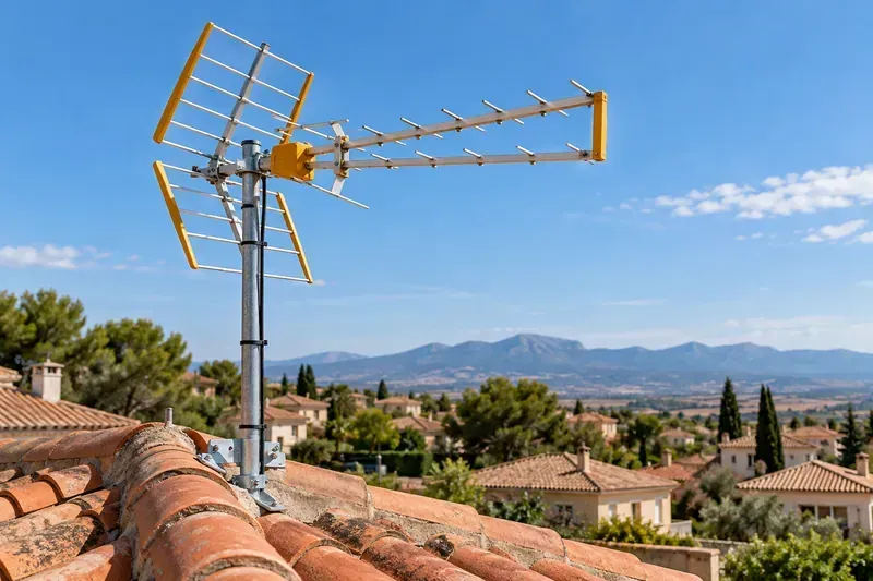 Antena TDT instalada en una vivienda en El Casar