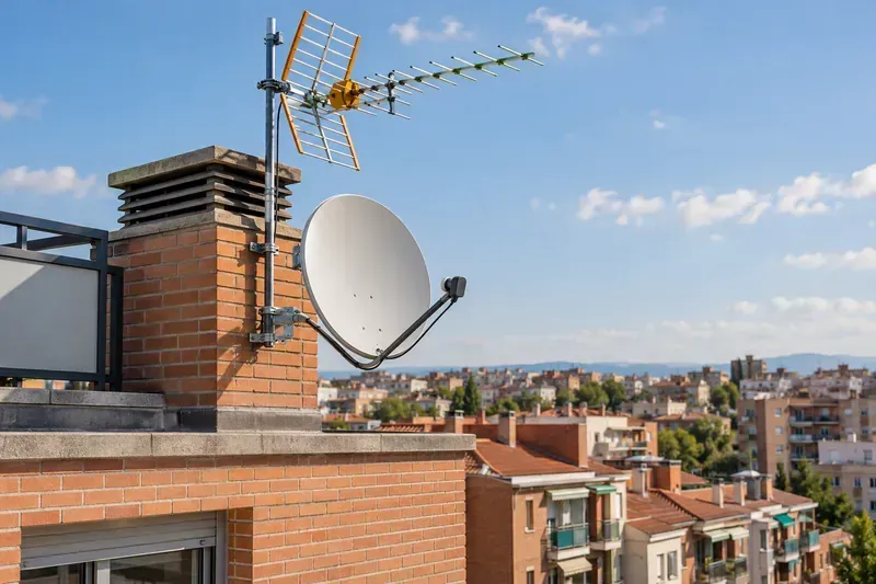 Sistema de antenas comunitarias en Pioz