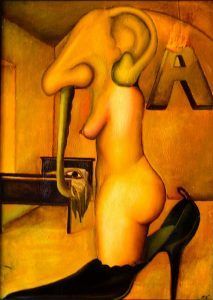 Pieza de arte surrealista