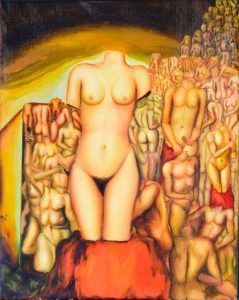 Torso de una figura desnuda 