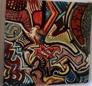 Obra de arte abstracta