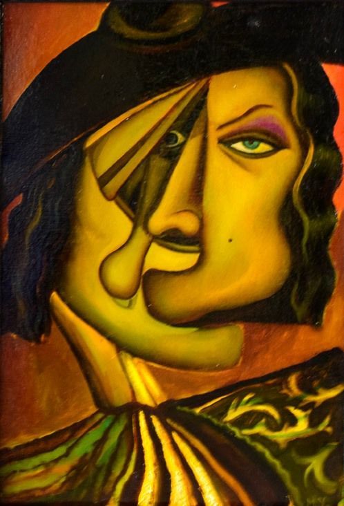 Retrato de estilo cubista 