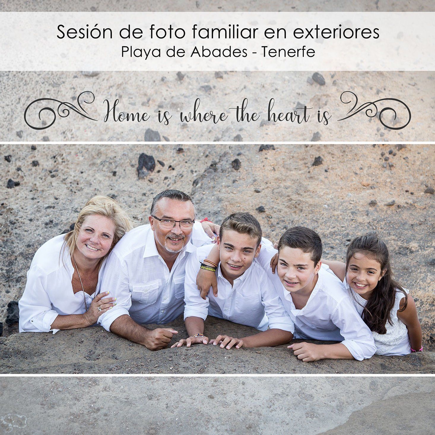 sesion fotografica familiar originales tenerife en exteriores playa