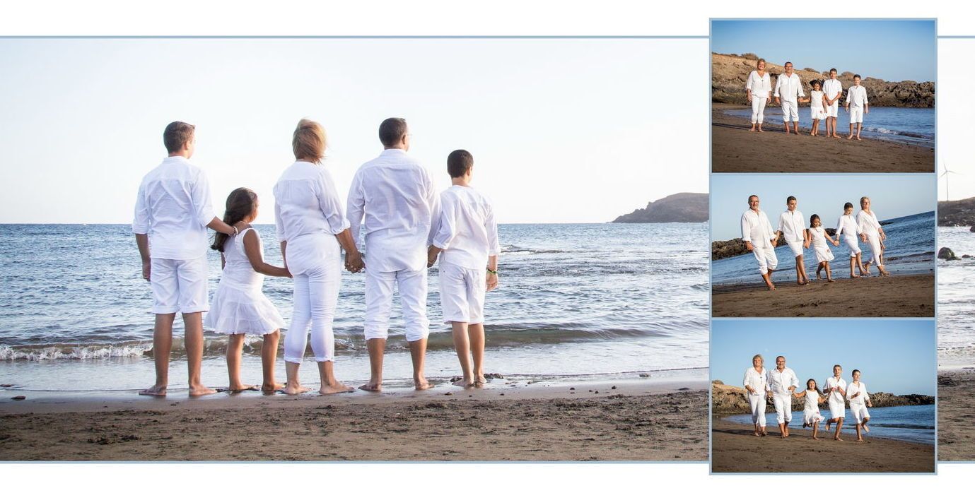 sesion fotografica familiar originales tenerife en exteriores playa