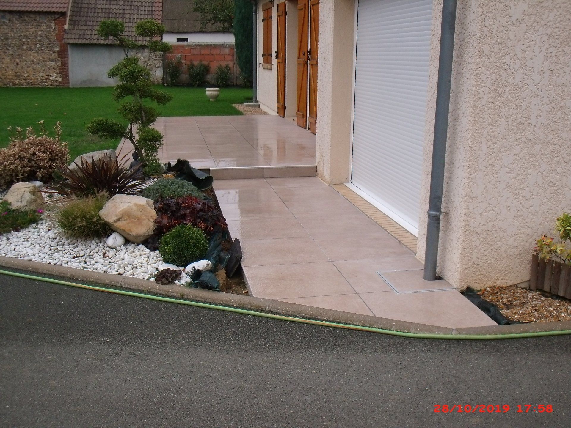 Dallage terrasse extérieure carrelage