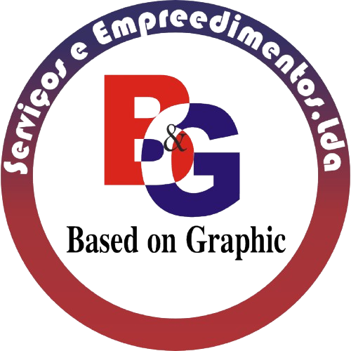 Logotipo gráfico baseado em fundo vermelho e azul, e texto circular “Servicios y Emprendimientos Ltda.”