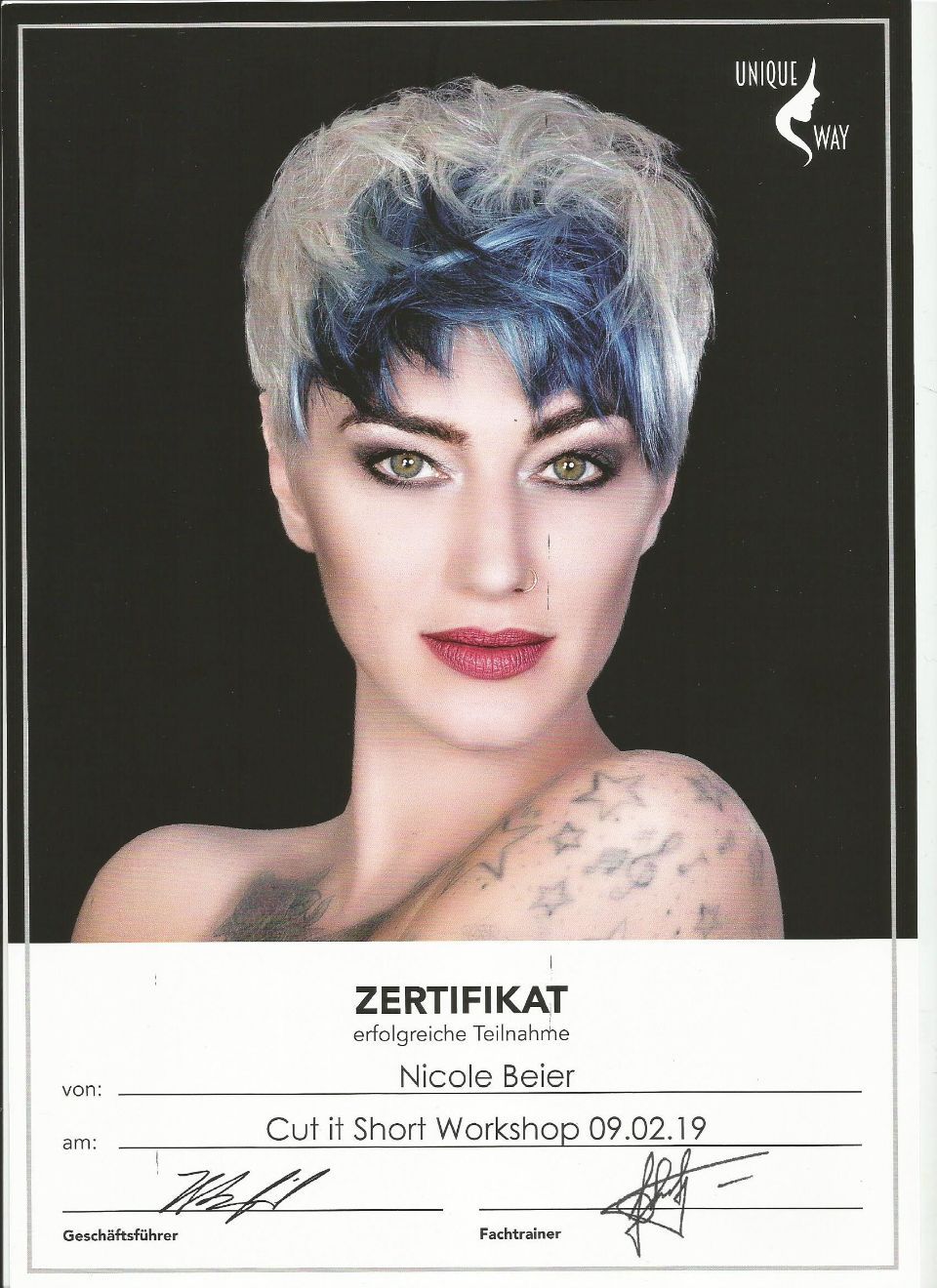 Nicoletta Frisuren – Zertifikat