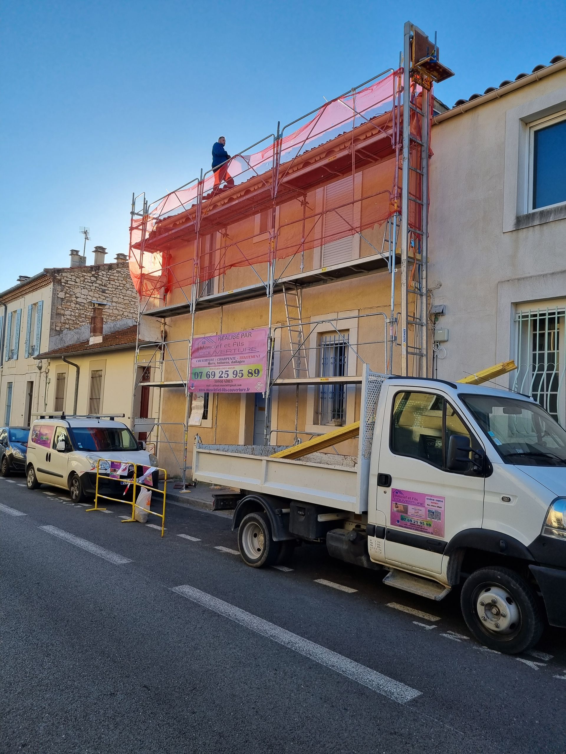 Installation des matériaux de votre toiture