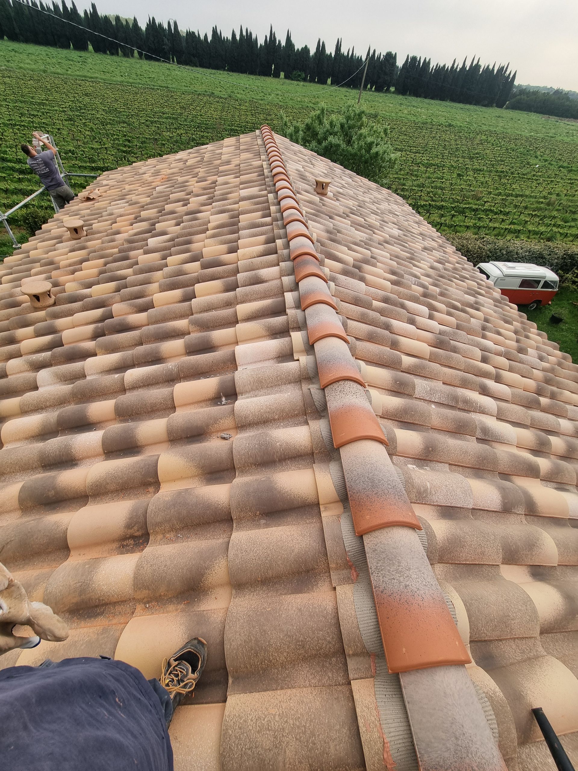 Changement matériaux toiture