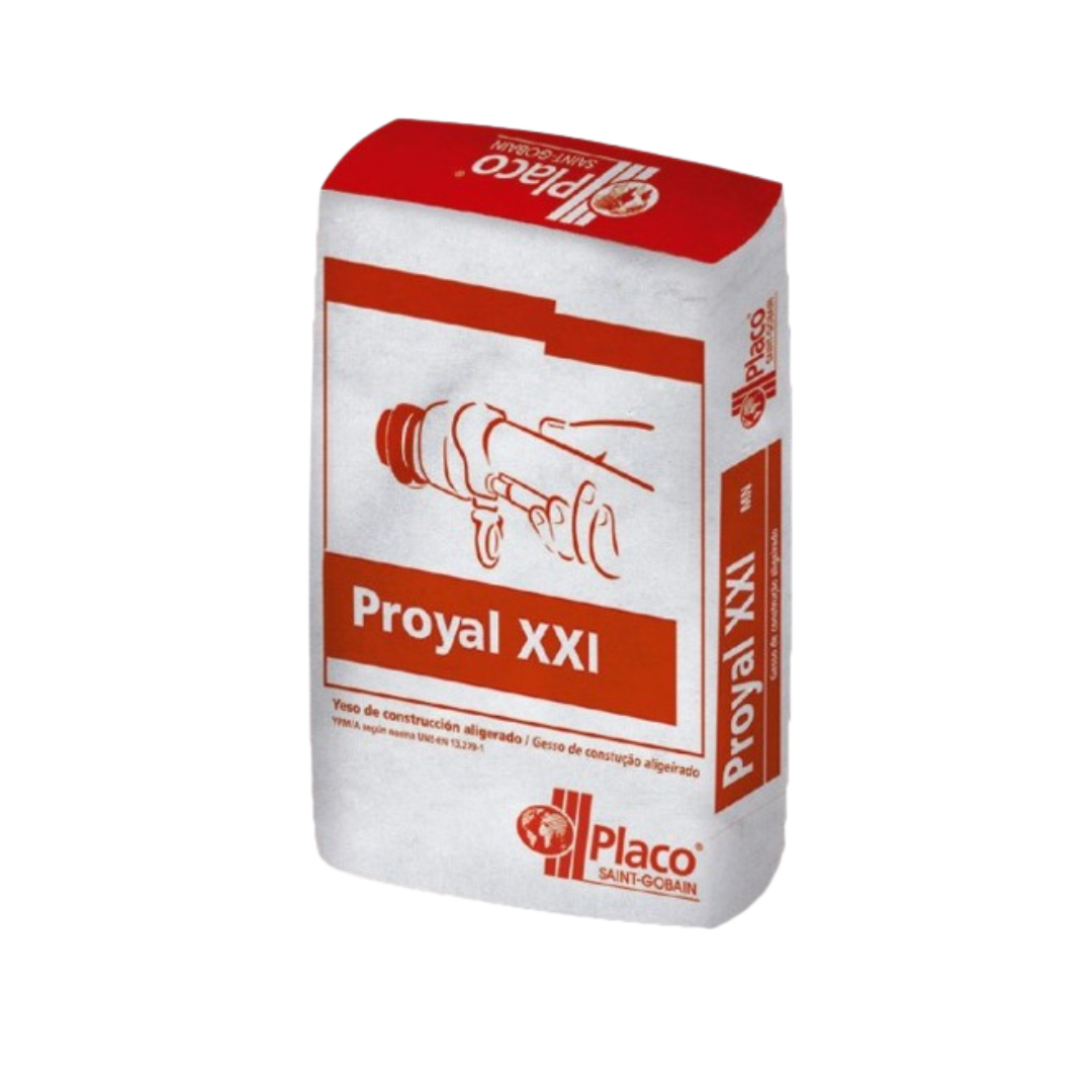 Um saco de proyal xxi é mostrado em um fundo branco
