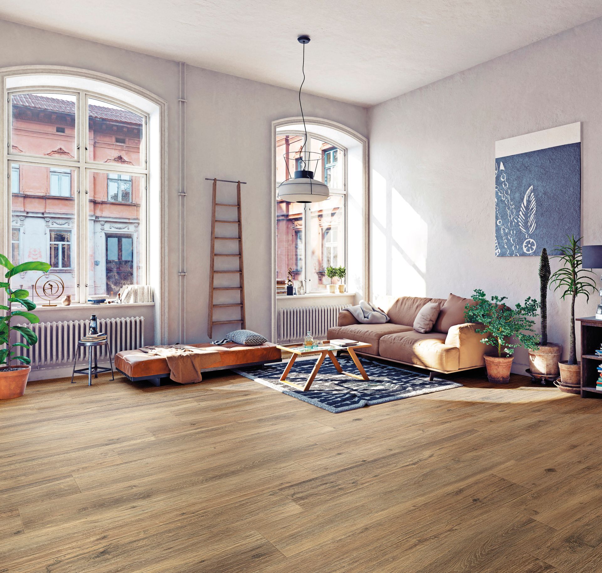 Carrelage effet bois sombre