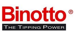 Un logotipo rojo y negro para binotto the tipping power.