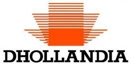Se muestra un logotipo de dhollandia sobre un fondo blanco.