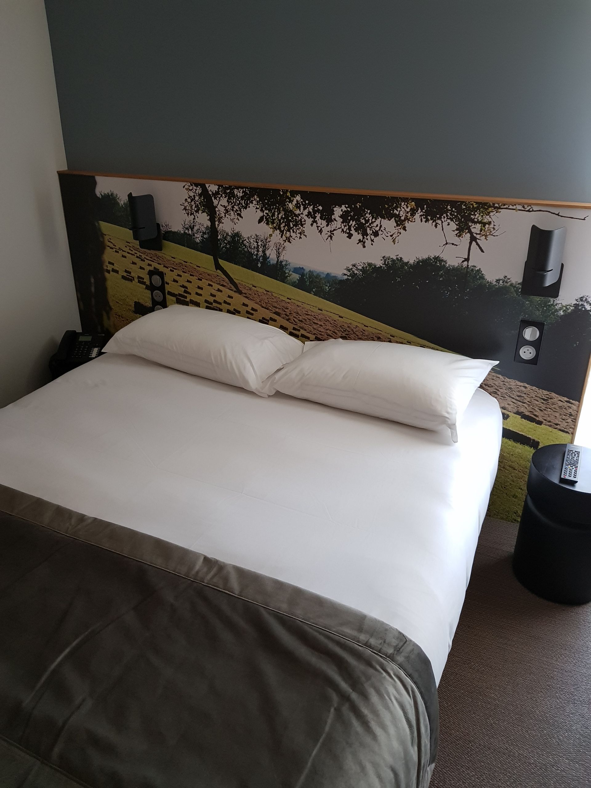 Tête de lit avec imprimé prairie