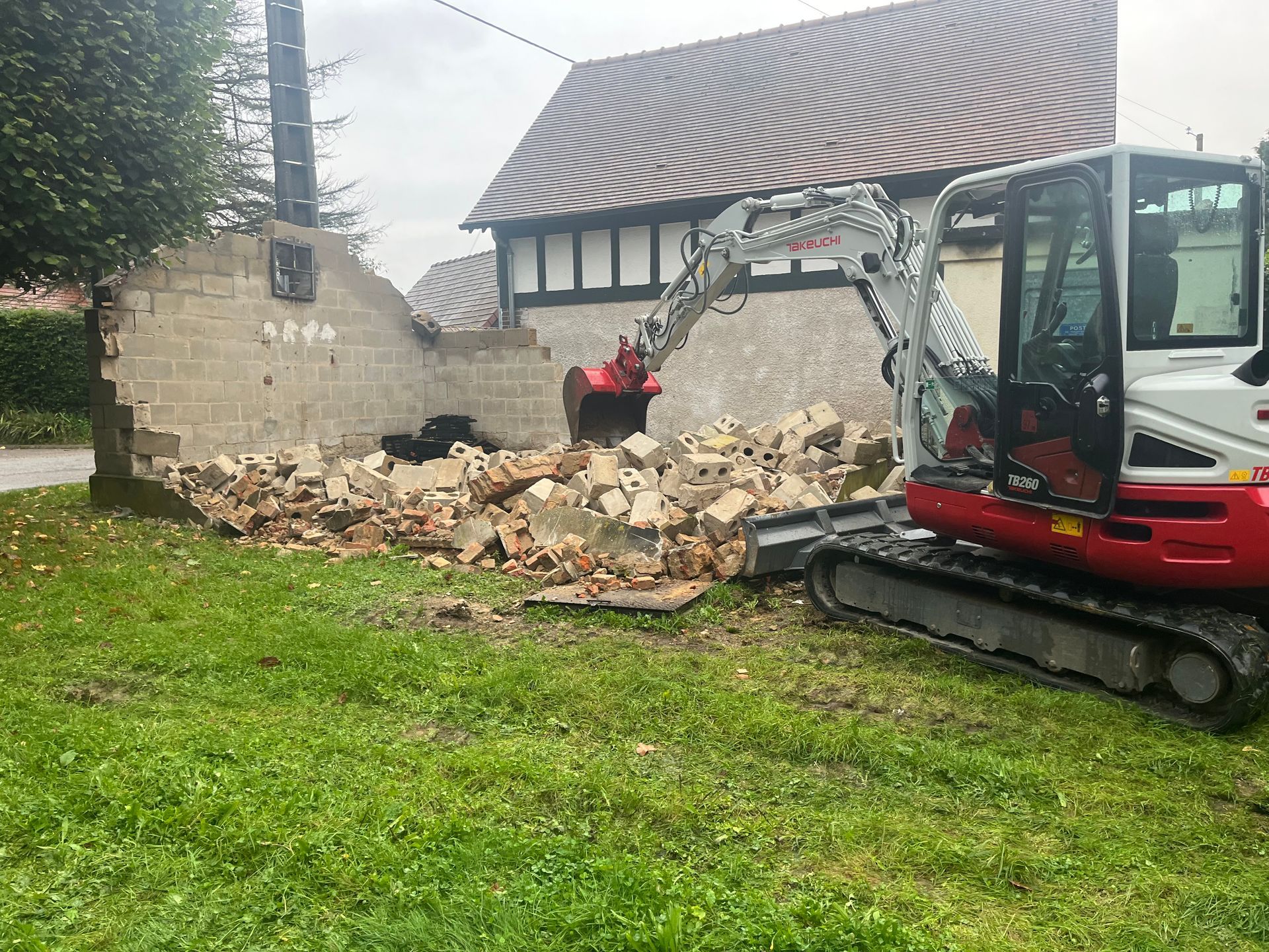 Démolition de mur