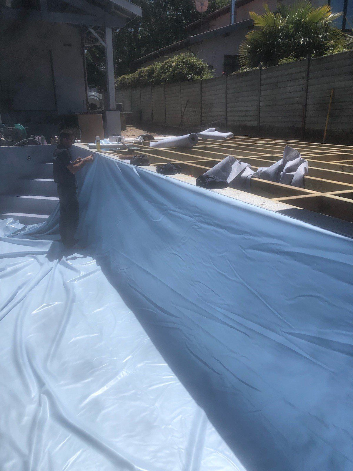 Fabrication d'une piscine