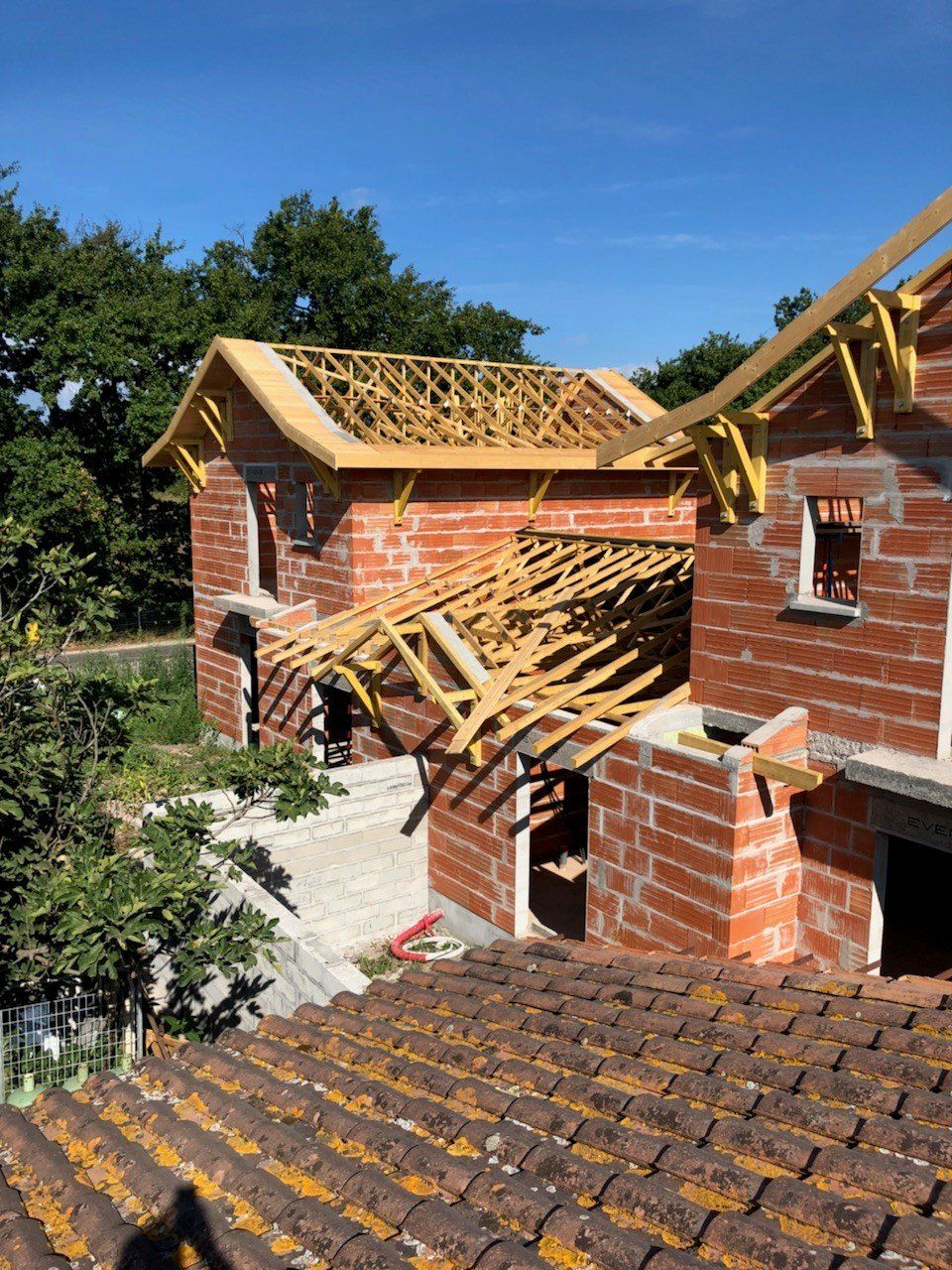 Construction d'une maison en cours