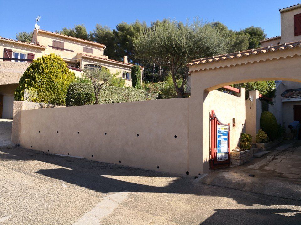 Gros oeuvre - mur de soutènement