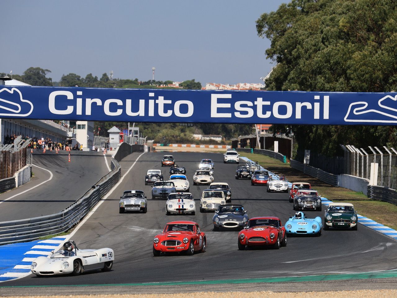 Vue d'un circuit de courses