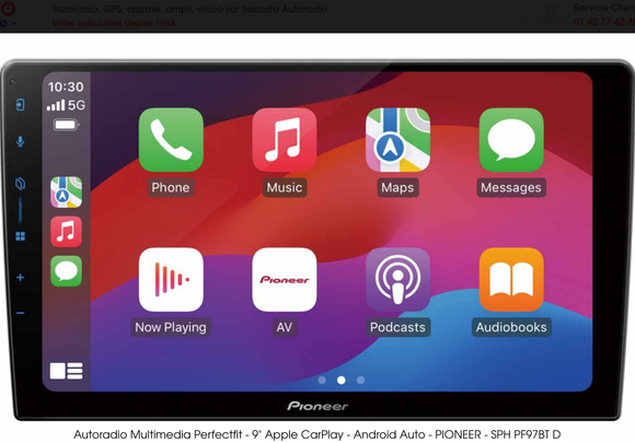 Autoradio multimédia compatible avec Apple CarPlay