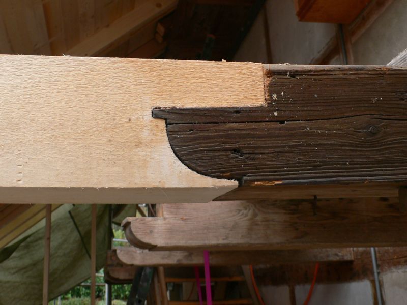 Holztragewerk, das von der koppmarcelbaut gmbh erneuert wurde