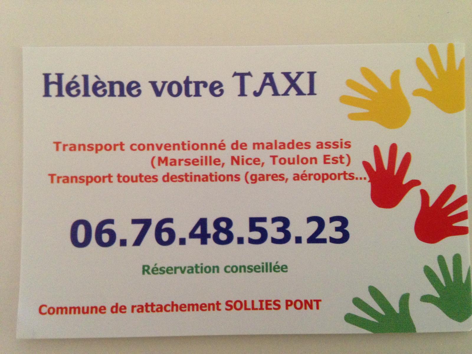 Destinations touristiques en taxi à Solliès-Pont