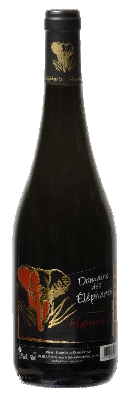 Présentation d'une bouteille de blanc de leur production.