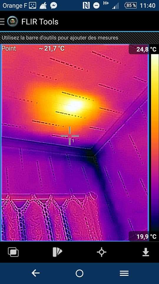 Détection nid de guêpe via caméra thermique